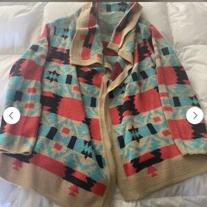 WOMEN'S BOUTIQUE AZTEC CARDIGAN 2XL